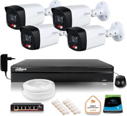 DAHUA Zestaw monitoringu IP DAHUA 4 kamery IPC-HFW1439TL1-A-IL 4Mpx