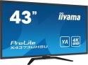 IIYAMA Monitor LED IIYAMA X4373UHSU-B1 43 cale VA HDMI DisplayPort USB