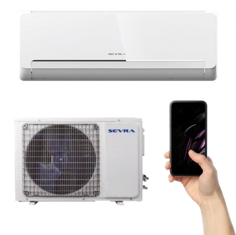 SEVRA Klimatyzator Split, Pompa ciepła powietrze- powietrze SEVRA ECOMI SEV-18FV