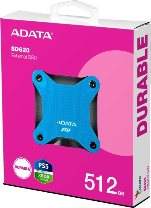 ADATA Dysk Zewnętrzny SSD Adata SD620 512GB niebieski