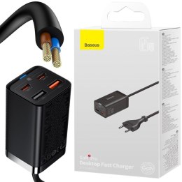 BASEUS ŁADOWARKA SIECIOWA Baseus GaN 3 Pro Desktop Charger CCGP040101 65W 2x USB-A 2x USB-C PD 3.0 QC 4.0