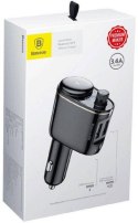 BASEUS TRANSMITER FM ŁADOWARKA SAMOCHODOWA Baseus Enjoy S-06 3.4A 2x USB-A BT 4.2
