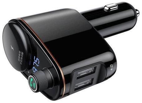 BASEUS TRANSMITER FM ŁADOWARKA SAMOCHODOWA Baseus Enjoy S-06 3.4A 2x USB-A BT 4.2