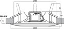 MONACOR Głośnik sufitowy PA EDL-612