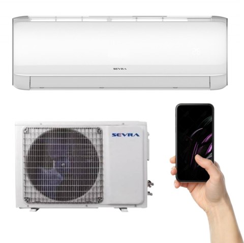 SEVRA Klimatyzator Split, Pompa ciepła powietrze- powietrze SEVRA PROFI SEV-12DA