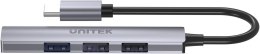 UNITEK Adapter Unitek H1208B Hub USB-C 1*USB-A 5Gbps, 3*USB-A 2.0