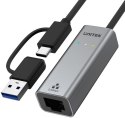 UNITEK Adapter Unitek U1313C USB-A/C na RJ45 2.5G Ethernet