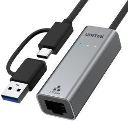 UNITEK Adapter Unitek U1313C USB-A/C na RJ45 2.5G Ethernet