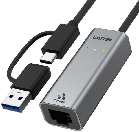 UNITEK Adapter Unitek U1313C USB-A/C na RJ45 2.5G Ethernet