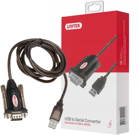 UNITEK Adapter Unitek Y-105 przejściówka USB na RS-232