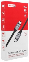 UNITEK Kabel USB Unitek USB-C na USB-C 10Gbps 4K 60Hz 20V/5A