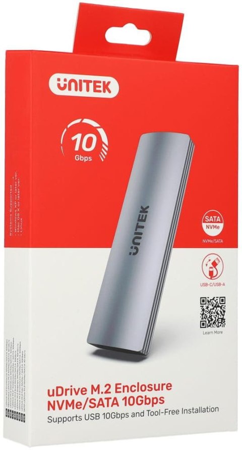 UNITEK Obudowa dysku Unitek S1230A M.2 NVMe/SATA 10Gbps