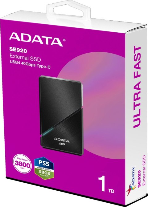 ADATA Dysk SSD Adata SE920 1TB USB4C Czarny