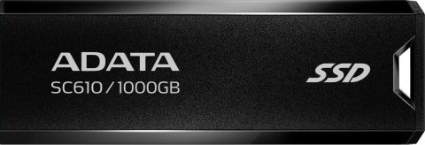 ADATA Dysk zewnętrzny SSD Adata SC610 1000GB USB3.2A czarny
