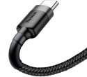 BASEUS KABEL USB-A / USB-C Baseus Cafule CATKLF-CG1 200cm 2A QC 3.0 CZARNO-SZARY W NYLONOWYM OPLOCIE
