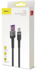 BASEUS KABEL USB-A / USB-C Baseus Cafule CATKLF-PG1 100cm SuperCharge 40W 5A QC 3.0 W OPLOCIE