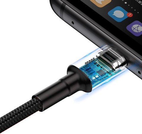 BASEUS KABEL USB-A / USB-C Baseus Cafule CATKLF-PG1 100cm SuperCharge 40W 5A QC 3.0 W OPLOCIE