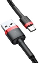 BASEUS KABEL USB-A / USB-C Baseus Cafule CATKLF-U91 300cm 2A QC 3.0 CZARNO-CZERWONY W OPLOCIE
