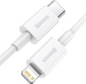 BASEUS KABEL USB-C / Lightning iPhone Baseus Superior CATLYS-A02 1m 20W PD Quick Charging BIAŁY PREMIUM