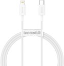 BASEUS KABEL USB-C / Lightning iPhone Baseus Superior CATLYS-A02 1m 20W PD Quick Charging BIAŁY PREMIUM