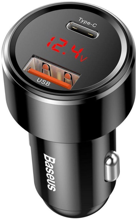 BASEUS ŁADOWARKA SAMOCHODOWA Baseus Magic CCMLC20C-01 45W 6A 1x USB-A 1x USB-C QC 3.0