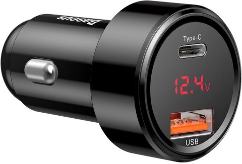 BASEUS ŁADOWARKA SAMOCHODOWA Baseus Magic CCMLC20C-01 45W 6A 1x USB-A 1x USB-C QC 3.0
