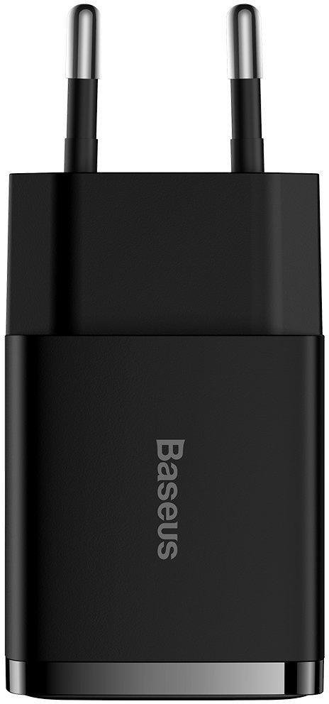 BASEUS ŁADOWARKA SIECIOWA Baseus Compact Charger CCXJ010201 10.5W 2x USB-A CZARNA