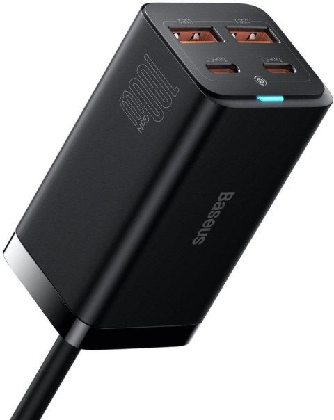 BASEUS ŁADOWARKA SIECIOWA Baseus GaN 3 Pro Desktop Fast Charger CCGP000101 100W 2x USB-A 2x USB-C PD 3.0 QC 4.0+