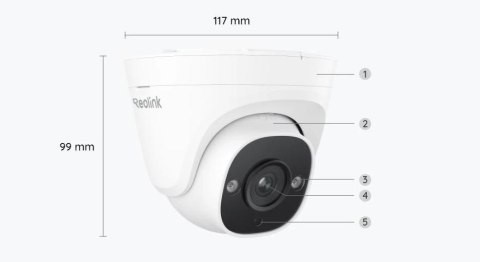 REOLINK Kamera IP Reolink P324 5MP PoE