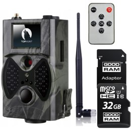 TOPHUNT FOTOPUŁAPKA KAMERA LEŚNA HC300M + KARTA PAMIĘCI microSD GOODRAM UHS1 CL10 32GB