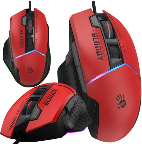 A4TECH Mysz przewodowa A4tech Bloody W95 Max USB Sports Red