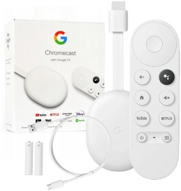 GOOGLE Odtwarzacz multimedialny Google Chromecast 4K z Google TV