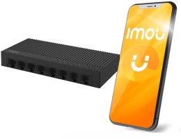 IMOU Switch Imou 8-portowy SF108C plastikowa obudowa 100Mbps