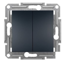 SCHNEIDER Łącznik podwójny świecznikowy bez ramki Schneider Asfora EPH0300371 antracyt