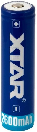 XTAR Akumulator 18650 Li-Ion 3,7V Xtar 2600mAh (1 szt.) z zabezpieczeniem