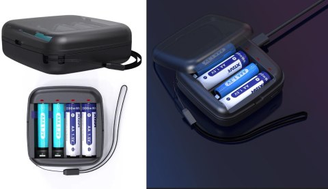 XTAR Ładowarka do akumulatorów cylindrycznych Li-ion 1,5V / Ni-MH AA / AAA Xtar BC4