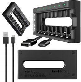 XTAR Ładowarka do akumulatorów cylindrycznych Li-ion 1,5V / Ni-MH AA / AAA Xtar BC8