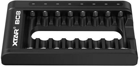 XTAR Ładowarka do akumulatorów cylindrycznych Li-ion 1,5V / Ni-MH AA / AAA Xtar BC8