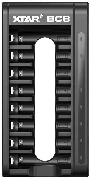 XTAR Ładowarka do akumulatorów cylindrycznych Li-ion 1,5V / Ni-MH AA / AAA Xtar BC8
