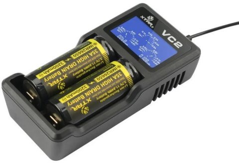 XTAR Ładowarka do akumulatorów cylindrycznych Li-ion / Ni-MH AA / AAA / 18650 Xtar VC2