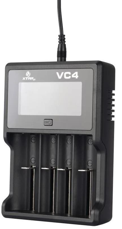 XTAR Ładowarka do akumulatorów cylindrycznych Li-ion / Ni-MH AA / AAA / 18650 Xtar VC4