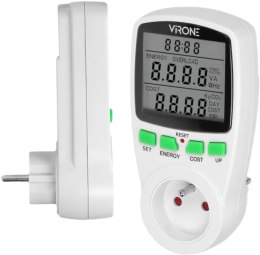VIRONE Watomierz jednotaryfowy, kalkulator energii VIRONE EM-4