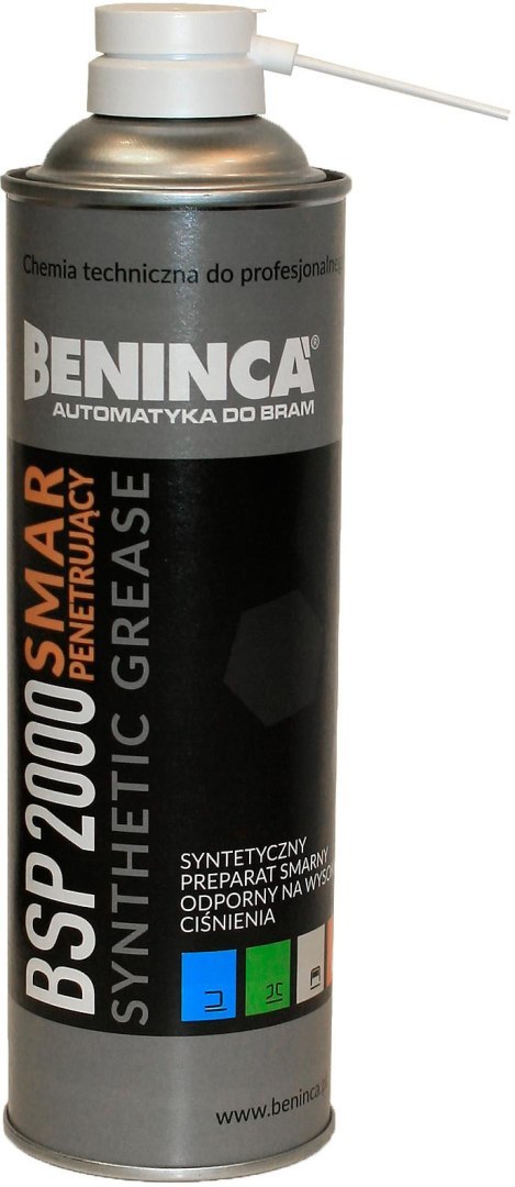 BENINCA CHEMIA: Smar syntetyczny (penetrujący) Beninca BSP2000 500ml do bram/automatyki/napędów