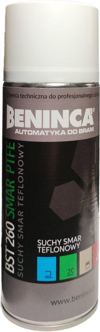 BENINCA CHEMIA: Suchy smar teflonowy Beninca BST260 400ml do bram/automatyki/napędów