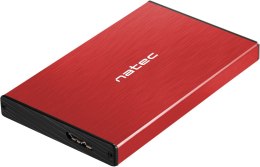 NATEC Zewnętrzna obudowa dysku Natec Rhino Go SATA 2.5cala USB 3.0 Czerwony