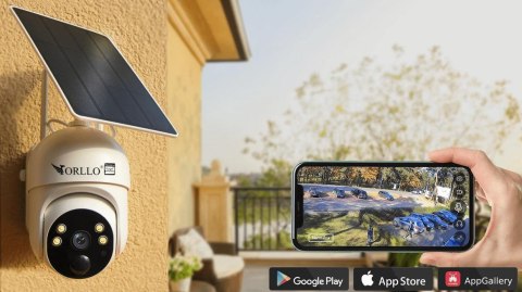 ORLLO Kamera IP bezprzewodowa 4G LTE obrotowa z panelem solarnym Orllo TZ1 PRO