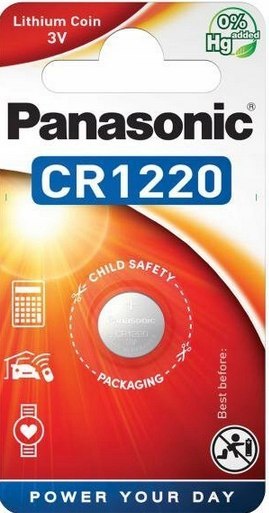 PANASONIC Bateria CR1220 1BL PANASONIC 3V 35mAh (1 szt.)