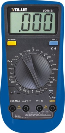 VALUE MULTIMETR CYFROWY VALUE VDM-151