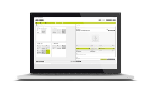 GIRA Zestaw podstawowy GIRA ONE żaluzje i rolety + oświetlenie (6 pomieszczeń)