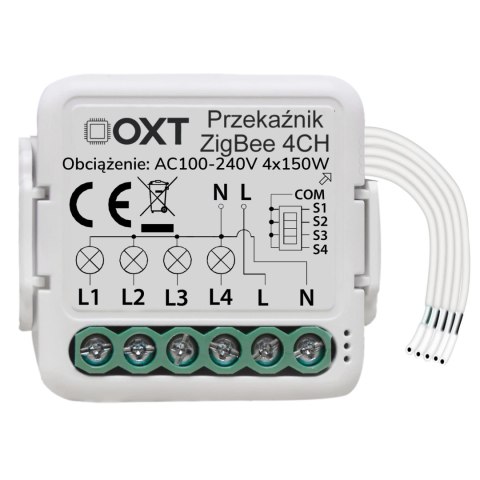OXT Moduł OXT mini przekaźnik 4 obwody ZigBee TUYA